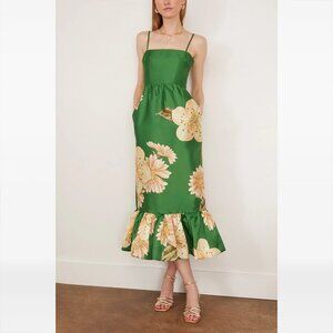 Alemais Sage Midi Dress in Green